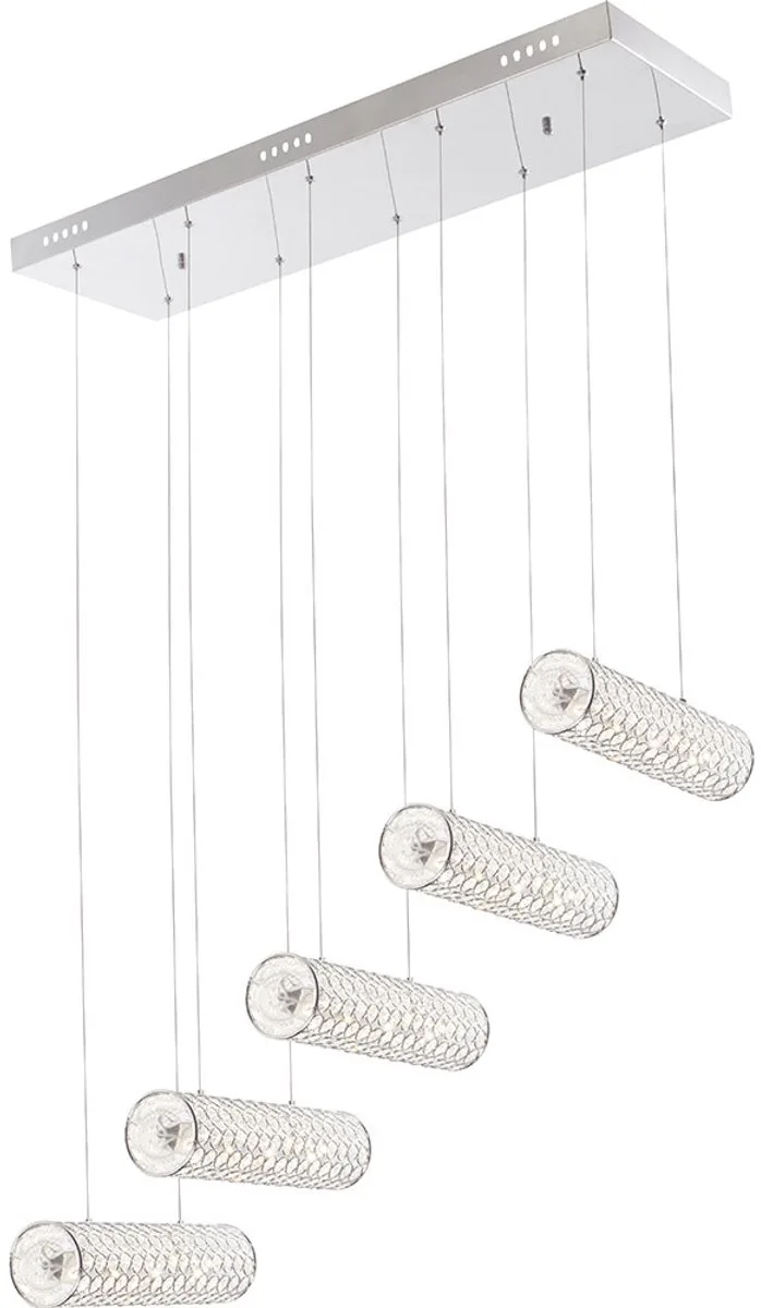 LED 55 watt hanglamp glazen kristallen heldere verlichting plafondspot hanglamp de Globo en Duidelijk – photo produit
