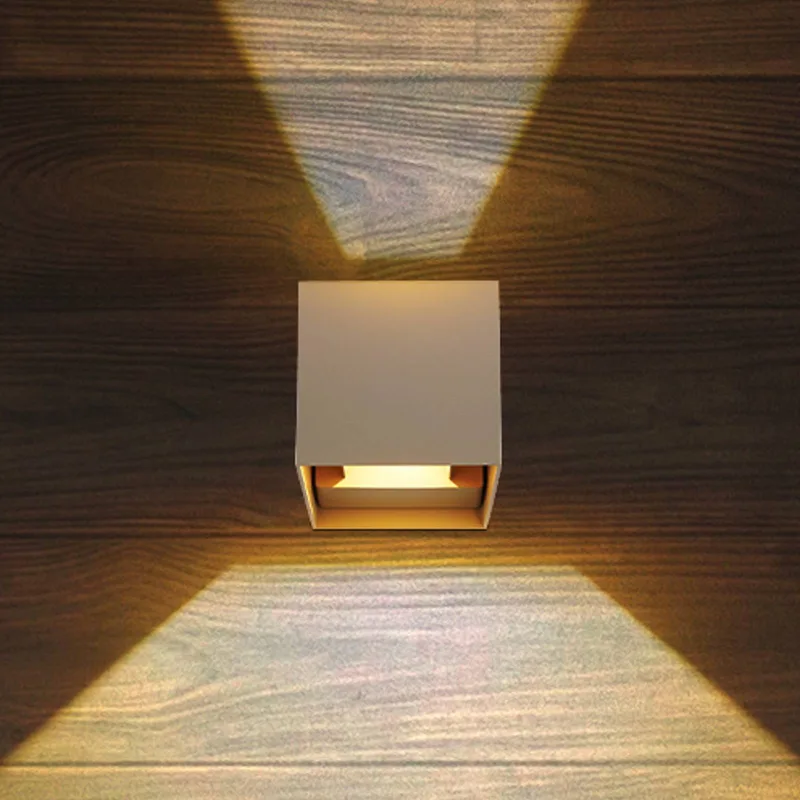 LED buiten wandlamp Veronika, zandkleurig, up/down, IP54 fra Globo i Zand – produktbillede