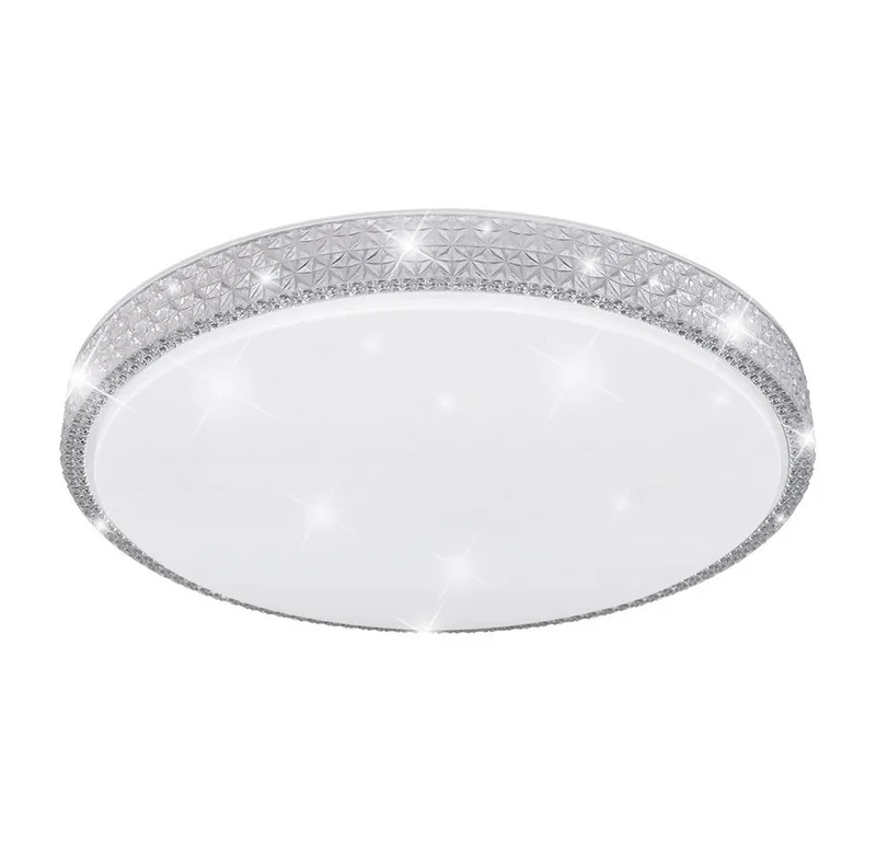 LED Deckenleuchte, LED Deckenlampe Kristall Deckenleuchte Sternen Effekt Durchmesser 60cm by Globo in Weiß – D 60 cm – product photo