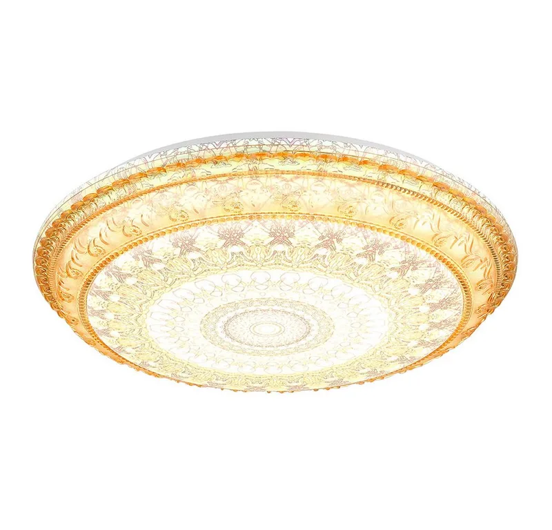 LED Deckenleuchte, LED-Leuchtmittel fest verbaut, Farbwechsel, Neutralweiß, Kaltweiß, Warmweiß, Tageslichtweiß, LED Deckenlampe Wohnzimmerlampe Metall CCT Memoryfunktion D 39 cm de Globo en Multicolore – photo produit