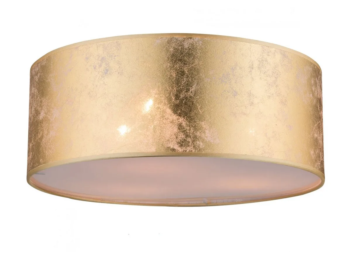 LED Deckenleuchte, LED wechselbar, warmweiß, Designer-lampen Luxuslampe über-n Esstisch & Treppenhaus Gold-en Ø40cm von Globo in Gold – Produktfoto