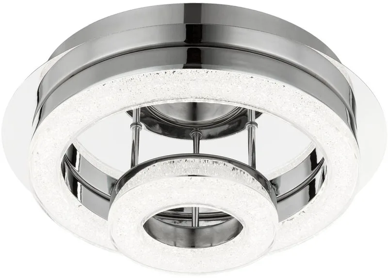 LED design plafondlamp kristal spot woonkamer eetkamer verlichting chroom lamp Globo 49223-18 by Globo in Silver – product photo