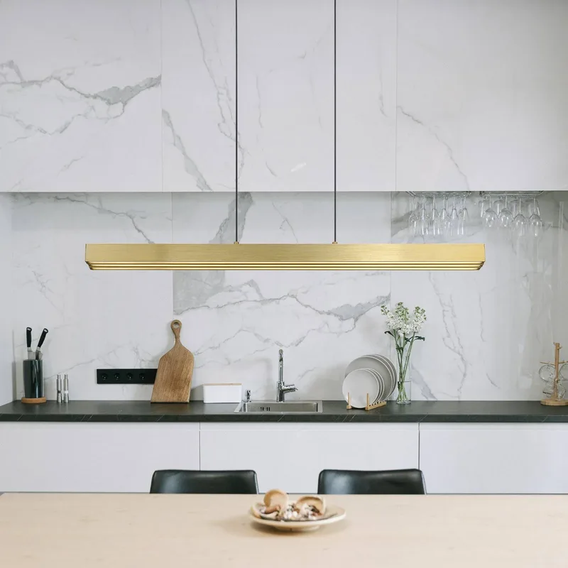 Lighting Pendelleuchte von Globo in Oud messing, Opaal – Produktfoto