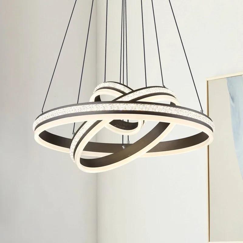 Lighting Hängeleuchte von Globo in Titanium, Helder, Opaal – Produktfoto