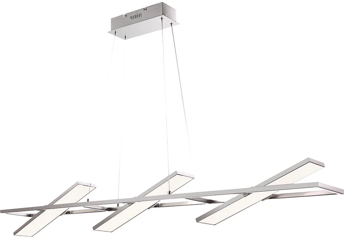 LED hanglamp plafondspots verstelbare hanglamp nikkel mat Globo 41622H3 de Globo en Argent – photo produit
