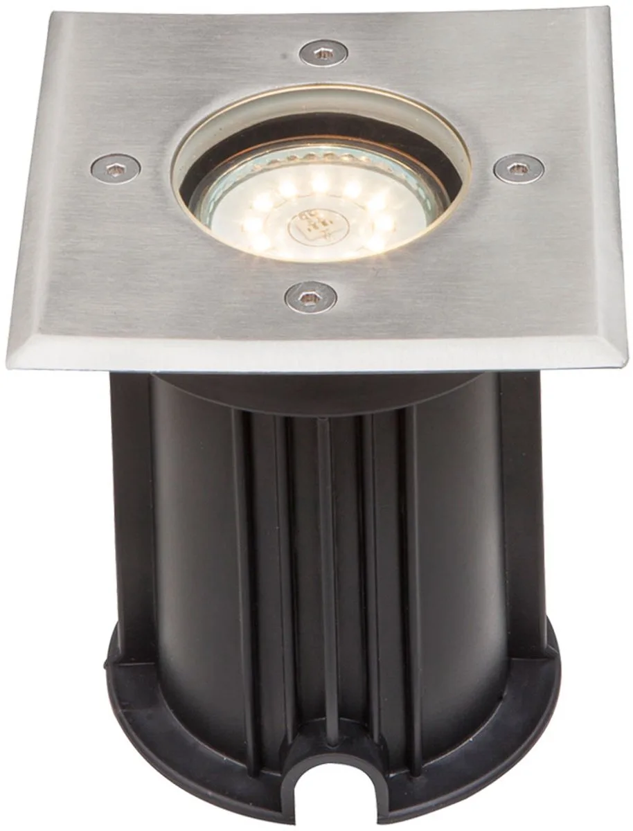LED inbouwlamp Inbouwspot Vloerspot Roestvrij staal IP67 toegankelijk H 12,3 cm von Globo in Silber – Produktfoto