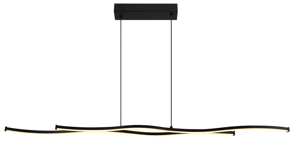 LED Pendelleuchte BOYD, LED fest integriert, Warmweiß, Hängelampe/Hängeleuchte/Wohnzimmer/Esstisch/elegant de Globo en Noir – photo produit