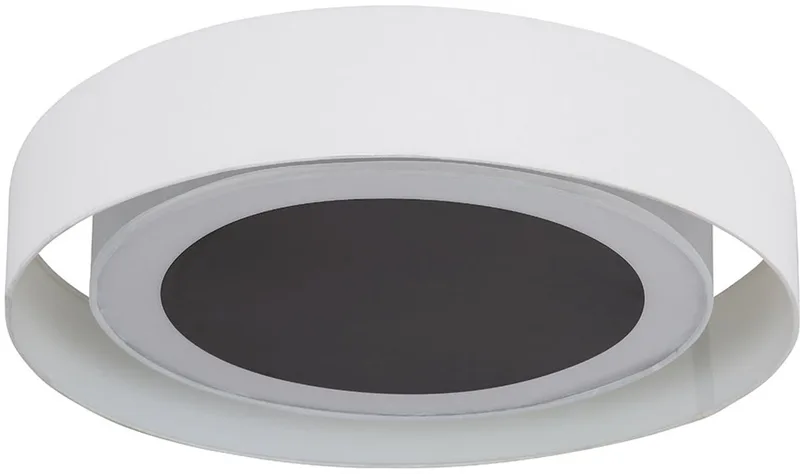 LED plafondlamp eetkamerlamp woonkamerlamp keukenlamp, metalen textiel wit 24W 850lm 3000K warm wit, D 60 cm von Globo in Beige – Produktfoto