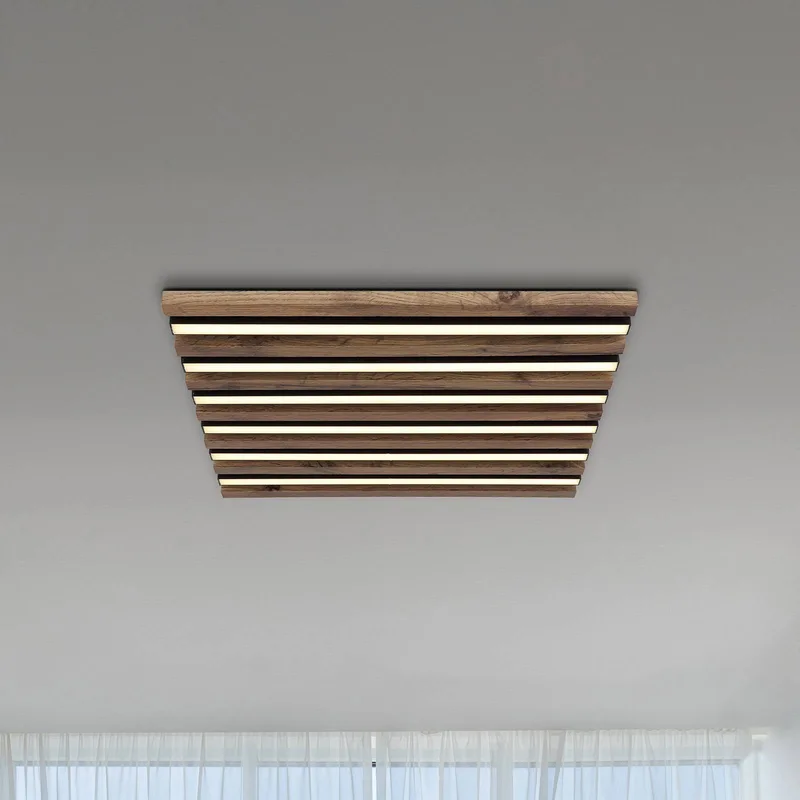 Lighting Deckenleuchte von Globo in Schwarz, Donker hout – Produktfoto