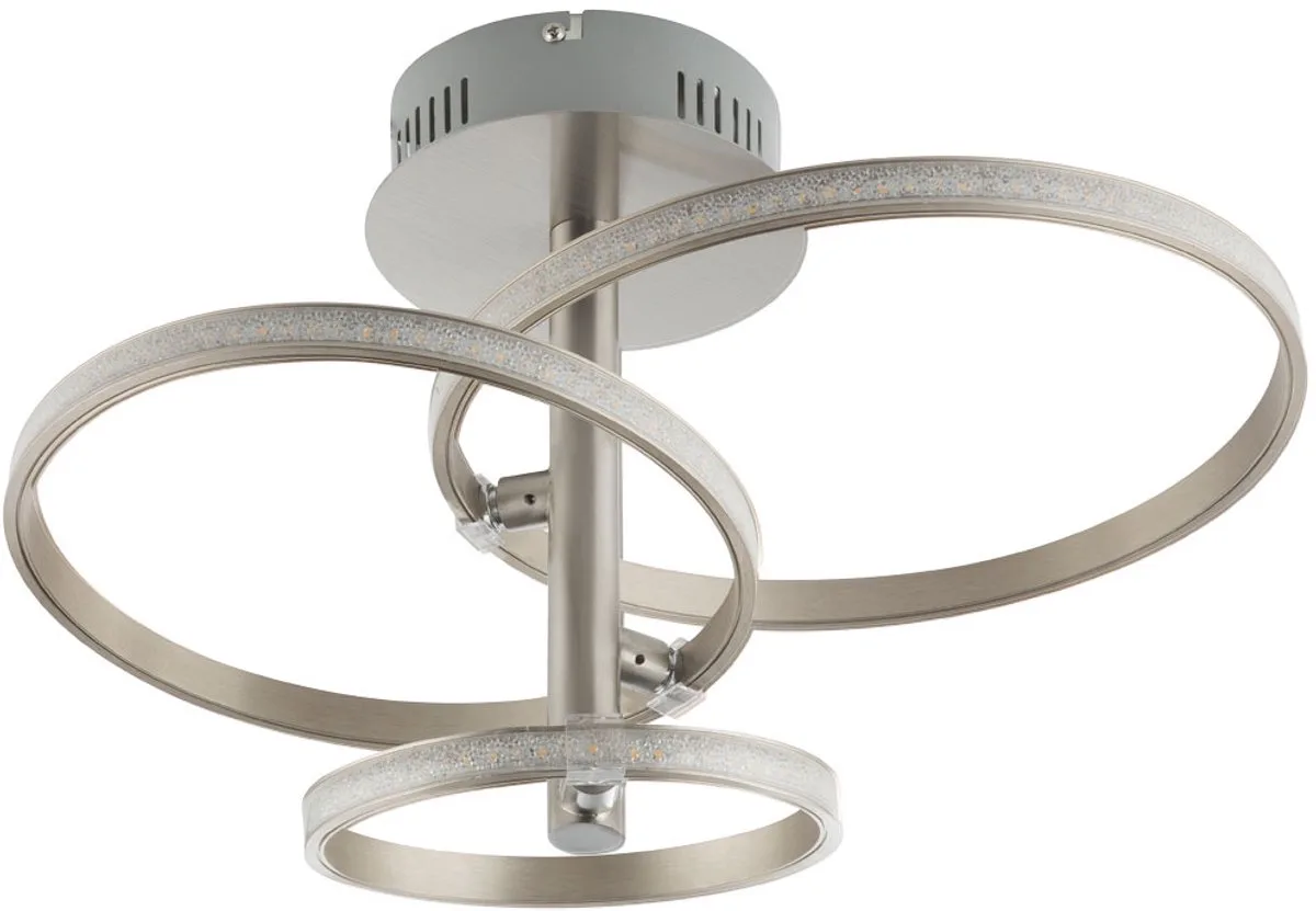 LED plafondlamp kristal ring spotlight slaapkamer gastenkamer licht Globo 67822-24N de Globo en Argent – photo produit