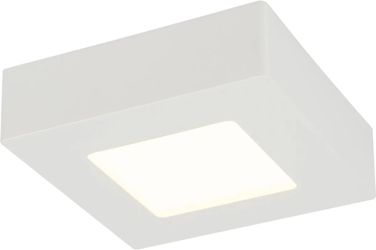 LED plafondlamp opbouw paneel woonkamer slaapkamer verlichting spotlamp Globo 41606-6 von Globo in Weiß – Produktfoto