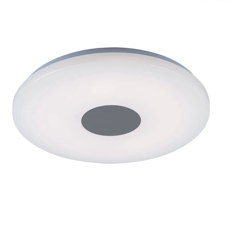 LED plafondlamp Plafondlamp Woonkamer in ronde vorm, chroom met acryl kap, 1x LED 18W 1260 lm warm 37,5 cm von Globo in Weiß – Produktfoto