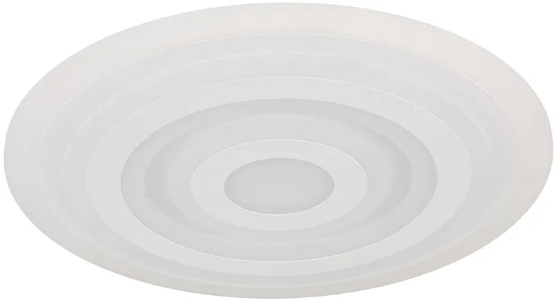 LED plafondlamp Plafondlamp Woonkamerlamp Slaapkamerlamp rond, metaal acryl opaal wit, 40W 3300lm 3000K warm wit, D 49 cm von Globo in Weiß – Produktfoto