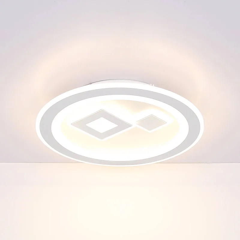 LED plafondlamp Valeria, CCT-functie, rond de Globo en Blanc, Chrome – photo produit