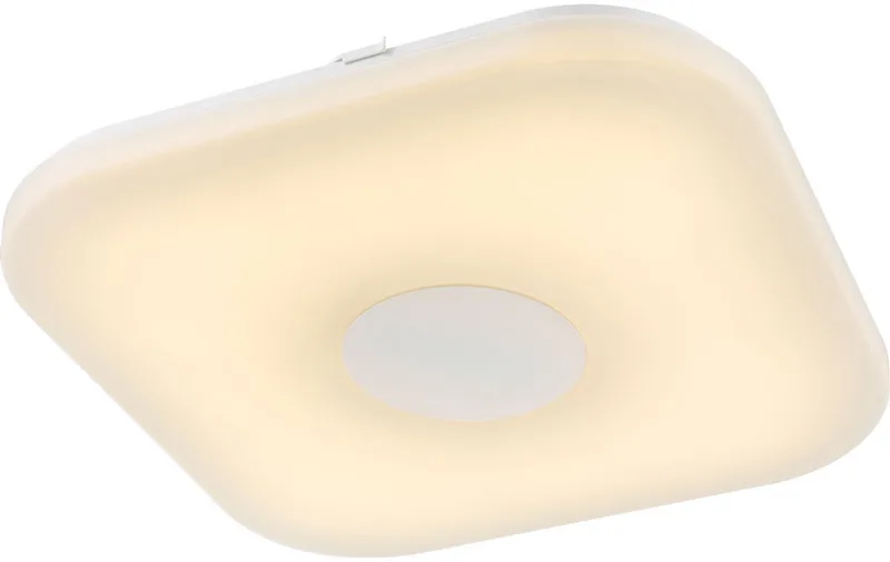 LED plafondlamp woonkamer eetkamerverlichting gesatineerd AFSTANDSBEDIENING vierkant de Globo en Blanc – photo produit