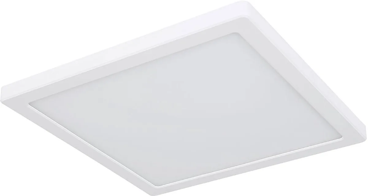 LED plafondlamp Woonkamerlamp Eetkamerlamp, instelbare lichtkleuren, 24W 2100 lm warm wit, neutraal wit, koel wit, LxH 29,1x1,7 cm de Globo en Blanc – photo produit