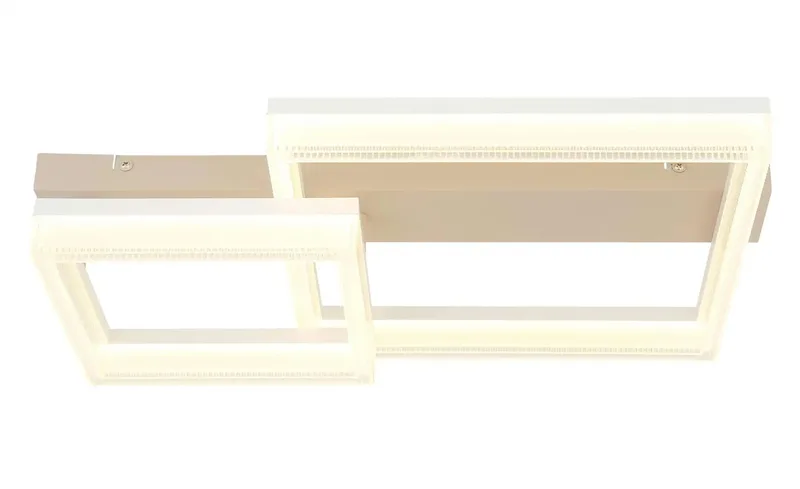 LED plafondlamp Woonkamerlamp Plafondlamp Eetkamerlamp, metaal, 2100lm 24W 3000K, LxBxH 53x33x12,3 cm de Globo en Zand – photo produit 3 sur 3