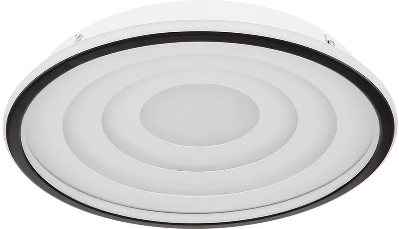 LED plafondlamp woonkamerlamp slaapkamer zwart wit, 24W 1200lm warm wit, DxH 40x5,7 cm de Globo en Blanc – photo produit