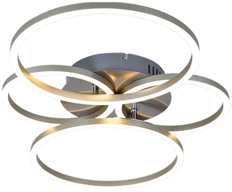 LED ringen design plafondlampliving eetkamer verlichting hallamp verstelbaar by Globo in Silver – product photo