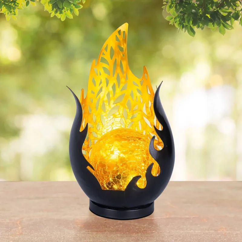 LED tafellamp 36534, zwart, goud, metaal, glas de Globo en Noir, Or – photo produit