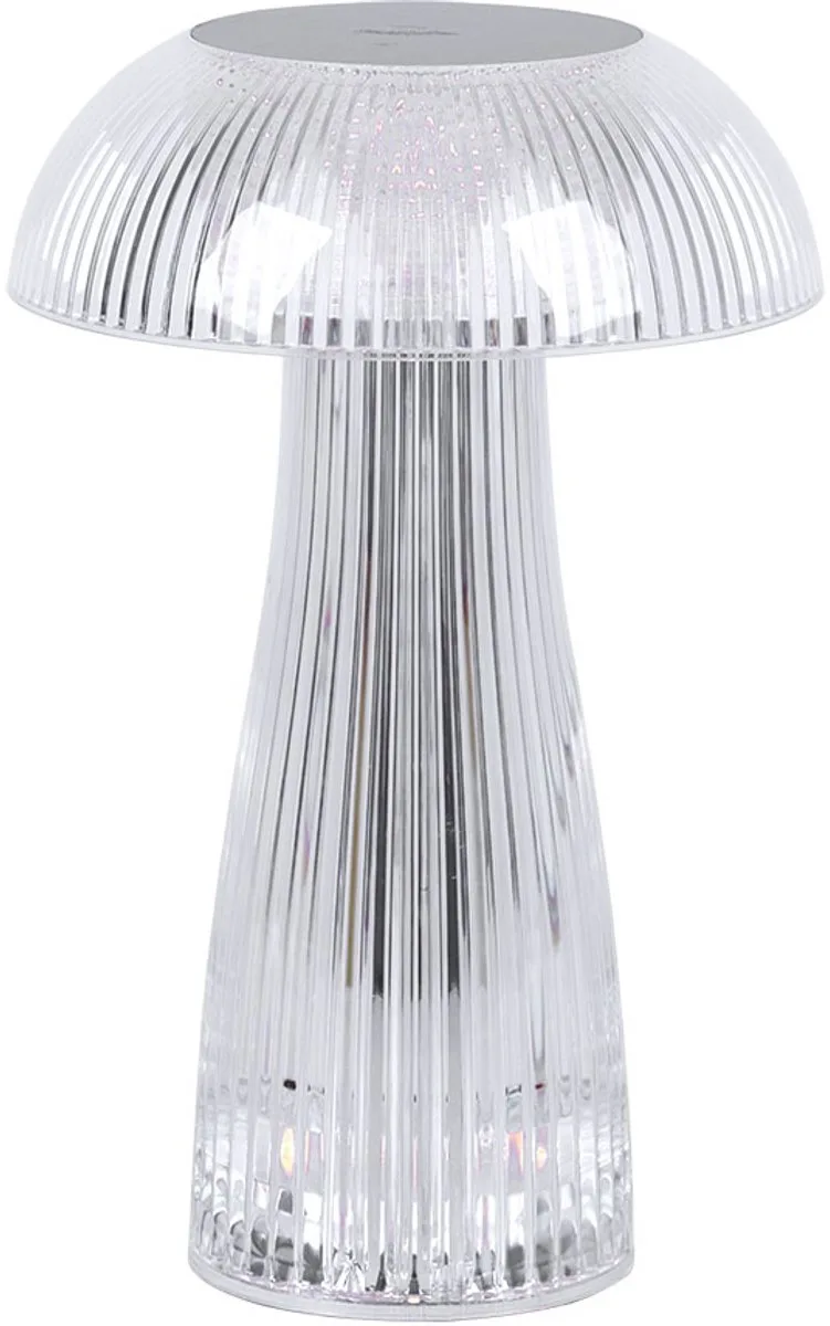 LED tafellamp Nachtlamp Zijlamp Ganglamp met touchdimmer, oplaadbare batterij USB-kabel, CCT warm wit-koud wit H 25 cm de Globo en Argent – photo produit
