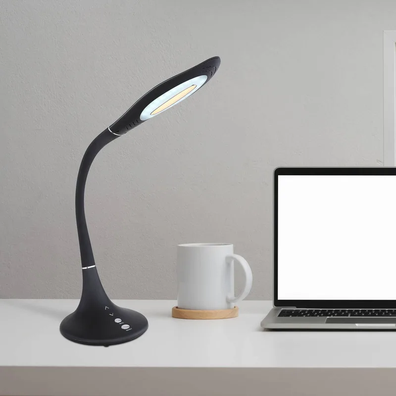 LED tafellamp Pattaya, dimbaar, CCT von Globo in Schwarz – Produktfoto