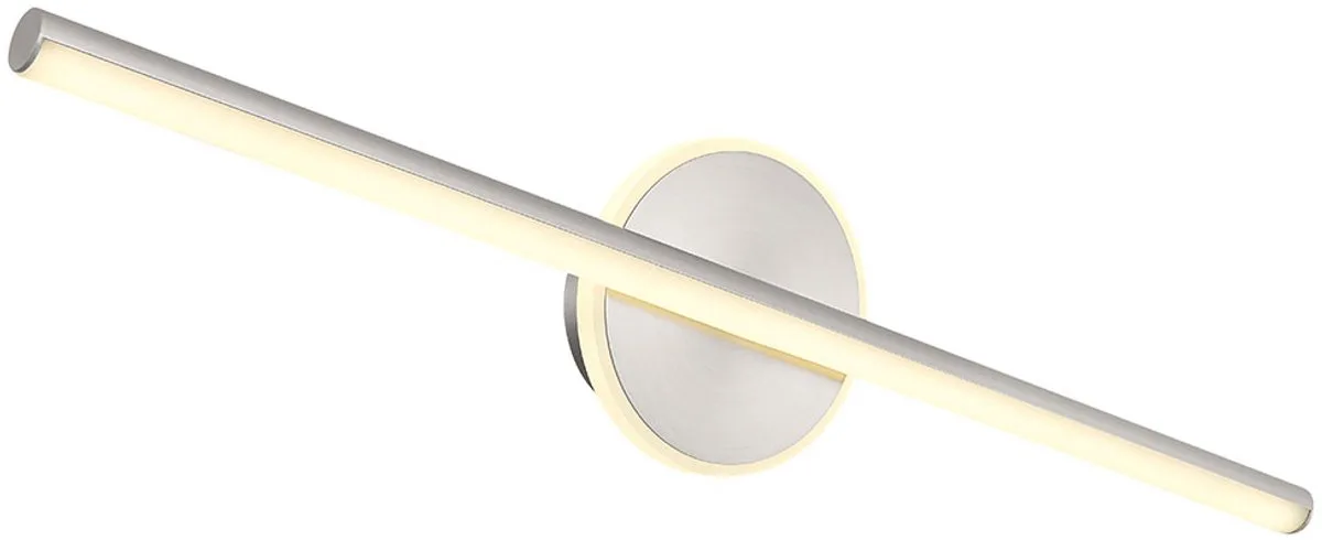 LED wandlamp badkamer wandlamp spiegellamp modern, metaal nikkel acryl opaal, 10W 720Lm neutraal wit, L 60,8 cm fra Globo i Sølv – produktbillede