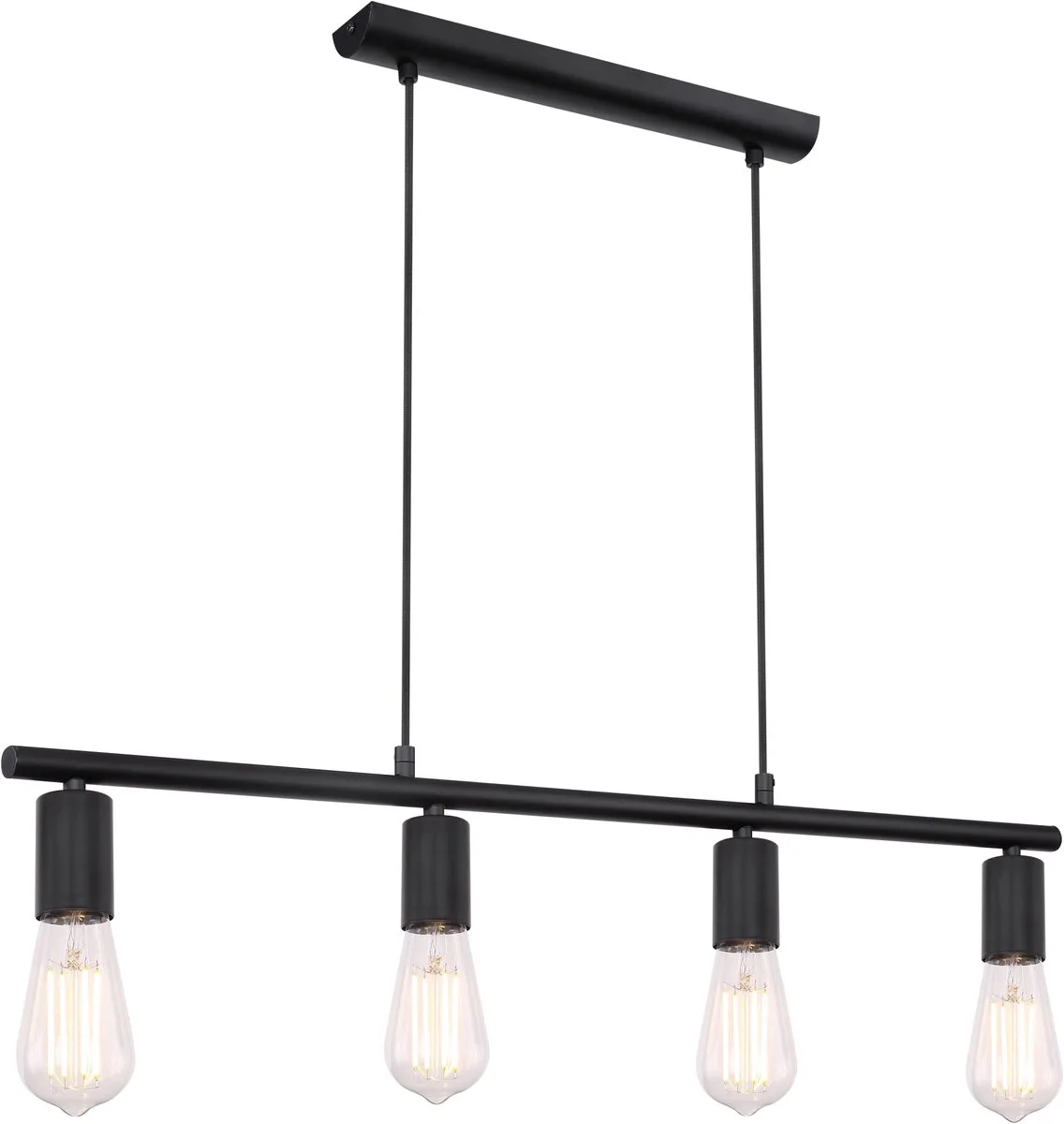 MARTHA 54008-4H PENDANT METAL BLACK, 4XE27 by Globo in Black – product photo
