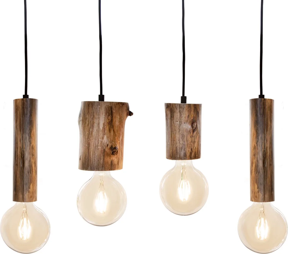 MLK - Hanglamp 7131 - 4 Lichts von Globo in Braun – Produktfoto