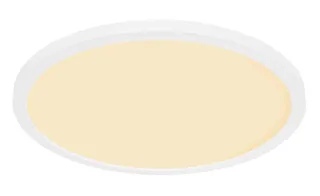 Moderne LED Plafonnieres Sapana 1 Lichtpunt Rond Kunststof Slaapkamer Gang/Hal Badkamer Keuken Dimbaar IP44 Diameter 29,5cm von Globo in Weiß – Produktfoto 2 von 2