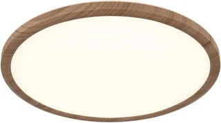 Moderne LED Plafonnieres Sapana 1 Lichtpunt Rond Kunststof Slaapkamer Gang/Hal Badkamer Keuken Dimbaar IP44 Diameter 29,5cm von Globo in Hout – Produktfoto 1 von 3