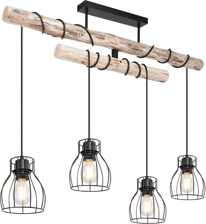 Moderne plafondlamp | Mina | Metaal | Woonkamer | Eetkamer de Globo en Noir – photo produit