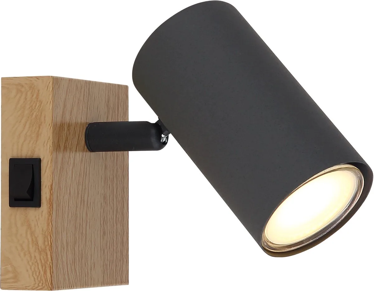 Opbouwspot Robby - 57911-1G van Globo in Hout – productfoto