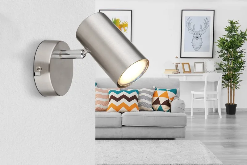 Lighting Wandleuchte von Globo in Silber – Produktfoto 1 von 2
