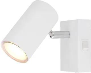 Opbouwspot / Wandspot ROBBY 1-lichts GU10 26cm de Globo en Blanc – photo produit 1 sur 2