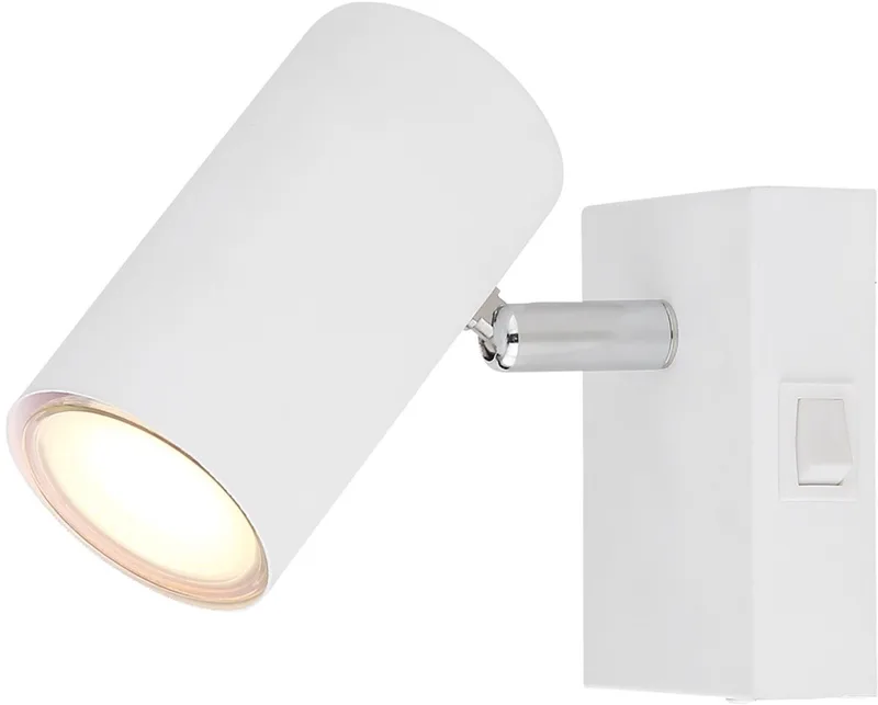 Opbouwspot / Wandspot ROBBY 1-lichts GU10 26cm de Globo en Blanc – photo produit 1 sur 2