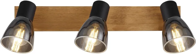 Opbouwspots CLAUDE 3-lichts E14 50cm by Globo in Matt zwart – product photo 1 of 3