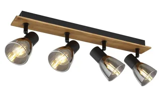 Opbouwspots CLAUDE 4-lichts Matt E14 by Globo in Black – product photo 2 of 3