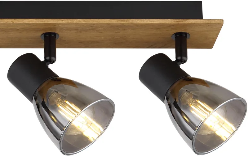 Opbouwspots CLAUDE 4-lichts Matt E14 by Globo in Black – product photo 1 of 3