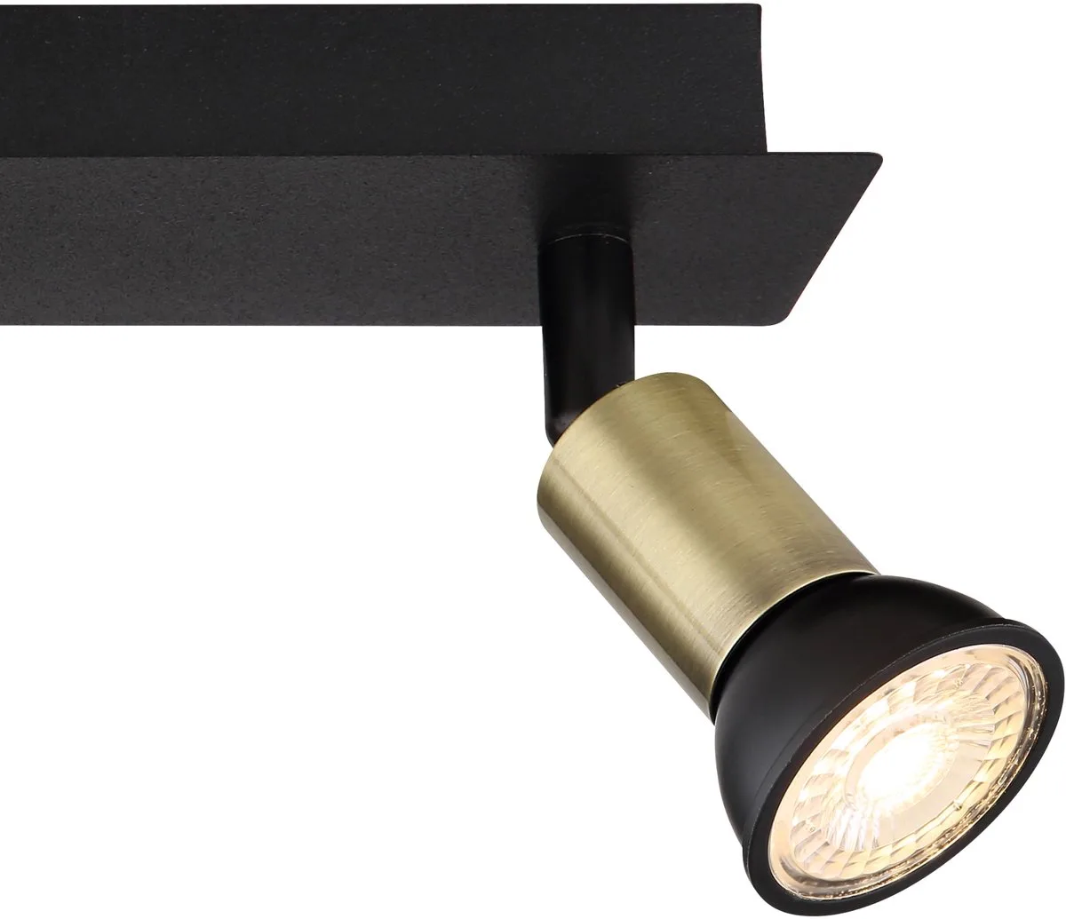 Opbouwspots DREW 3-lichts GU10 40cm Goud von Globo in ['Goud', 'Zwart'] – Produktfoto
