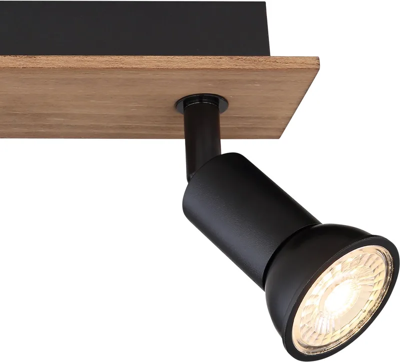 Opbouwspots DREW 3-lichts GU10 50cm von Globo in Matt zwart – Produktfoto