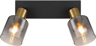 Opbouwspots HOLLSY 2-lichts E14 40cm de Globo en Noir – photo produit 1 sur 3