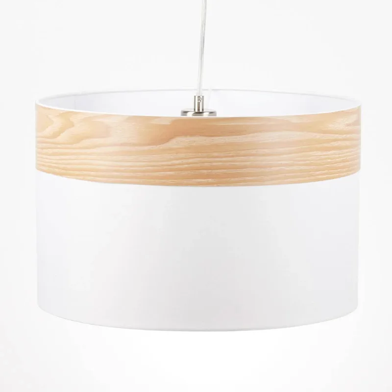 Opvallend gevormde hanglamp Libba de Globo en Mat nikkel, Lichtbruin, Crème – photo produit