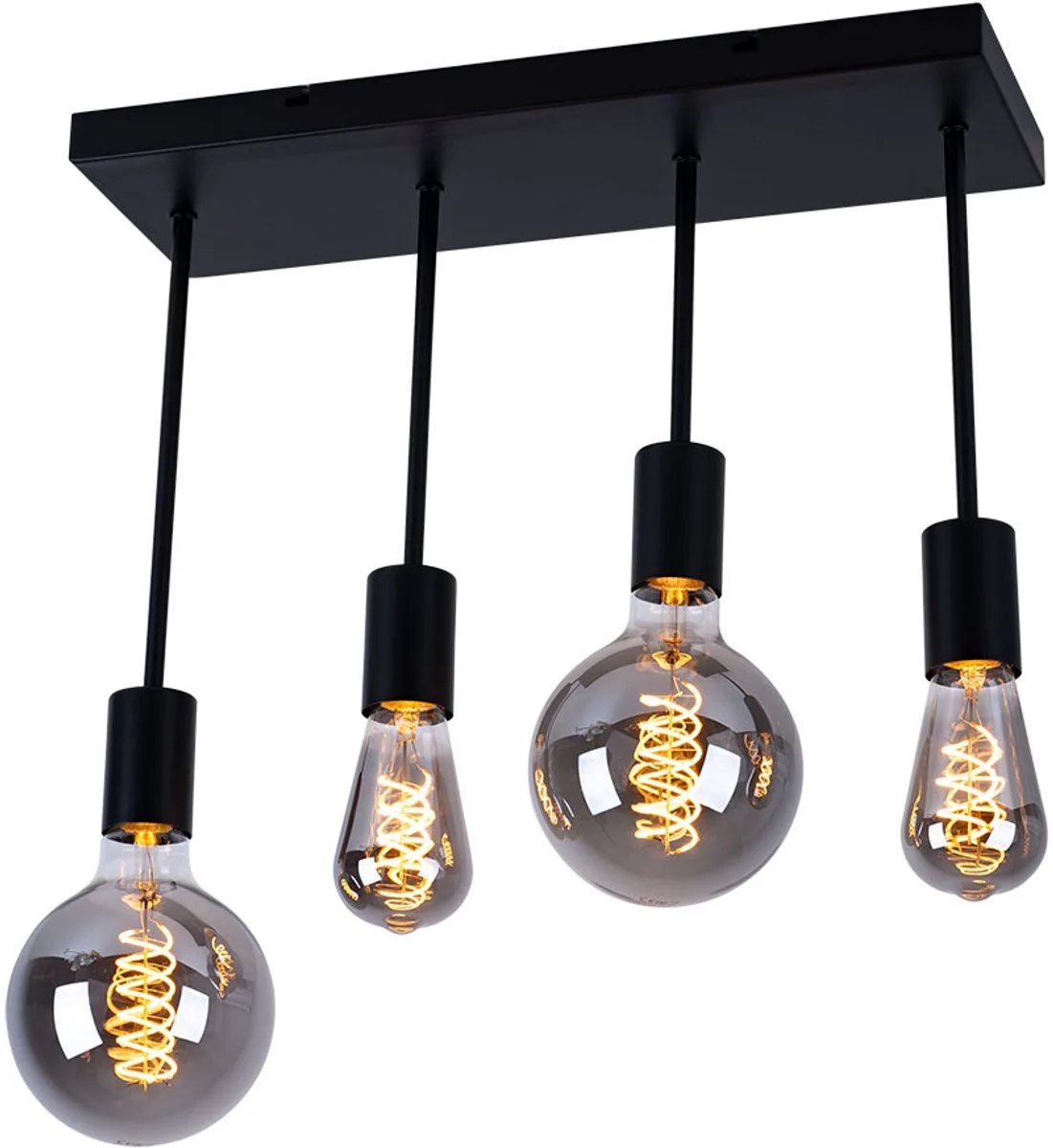 Plafond hanglamp retro design woonkamer eetkamer verlichting VINTAGE spotlight hanglamp de Globo en Noir – photo produit
