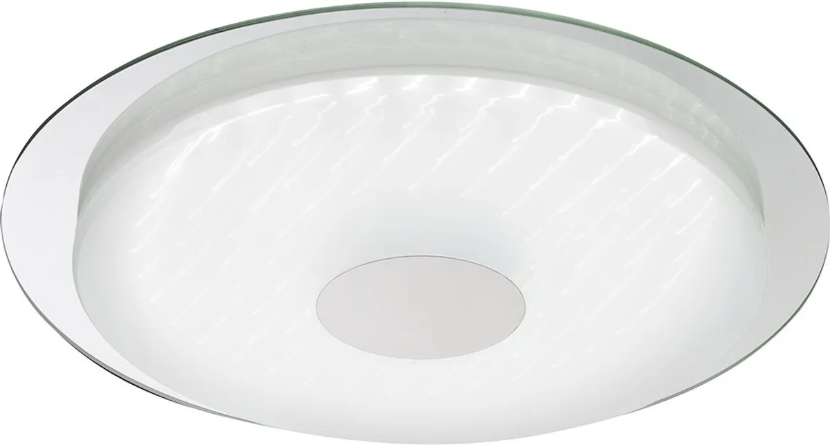 Plafondlamp afstandsbediening dimbare LED slaapkamerlamp CCT plafondlamp met 3D-effect folie, instelbare lichtkleur, 24W 1700lm, D 45 cm von Globo in Weiß – Produktfoto