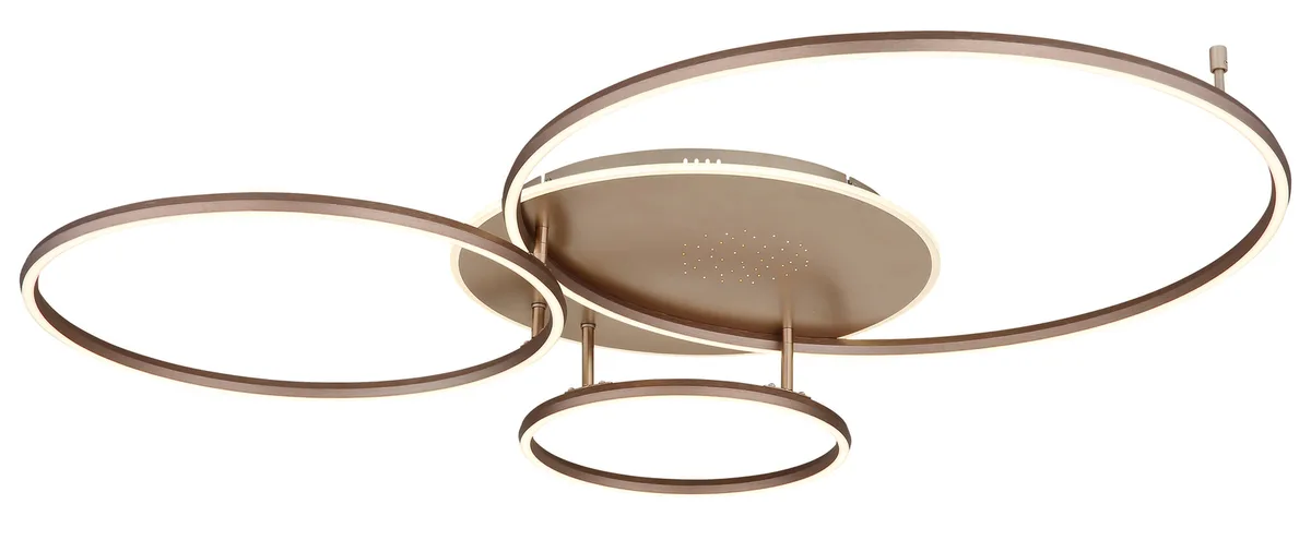 Plafondlamp Glintia L 116 cm brons goud van Globo – productfoto