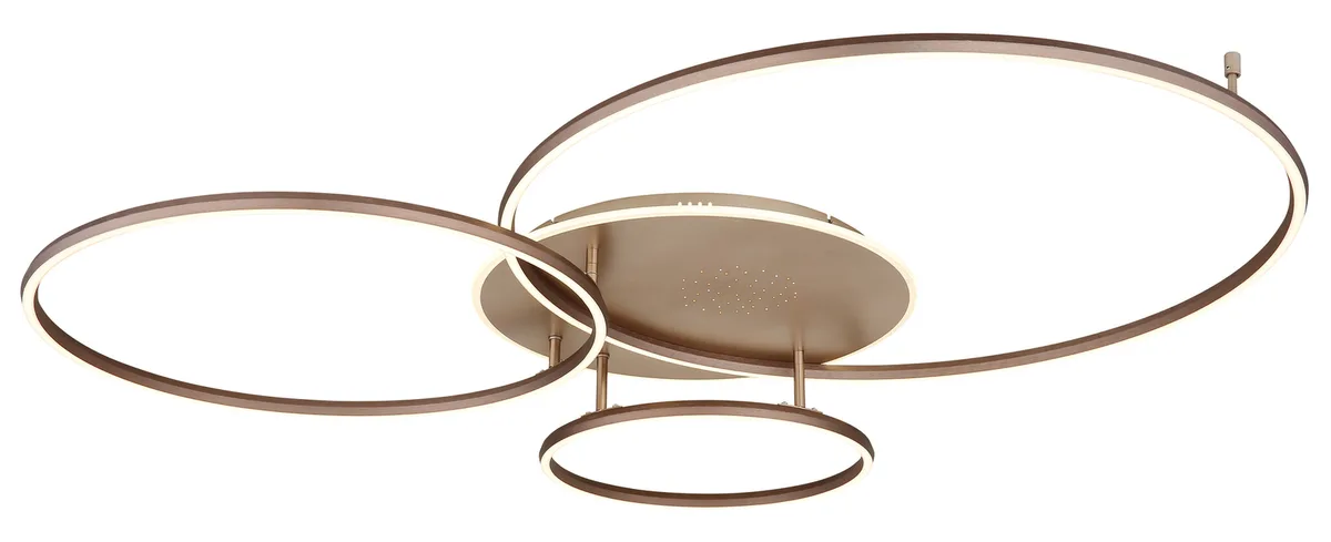 Plafondlamp Glintia L 127 cm brons goud fra Globo – produktbillede