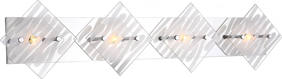 Plafondlamp Globo Carat - Chroom - 4 lichts by Globo in Helder – product photo