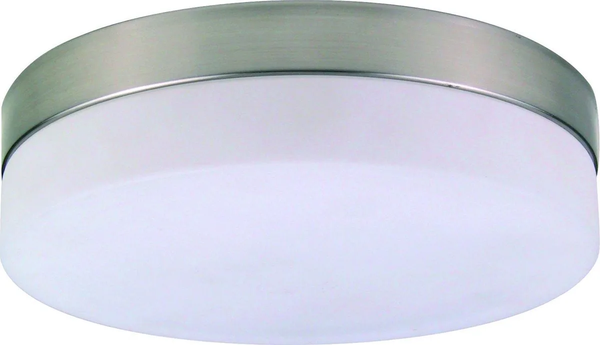Plafondlamp Globo Opal XL- - Opaal de Globo en Nikkel mat – photo produit