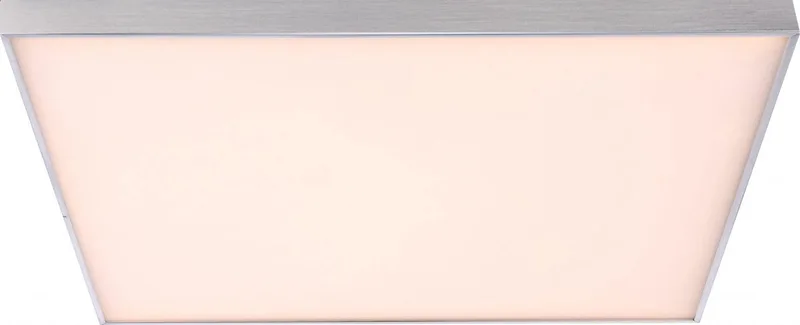 Plafondlamp Globo Savinja LED - Nikkel mat/Acryl - 30x30cm von Globo in Opaal – Produktfoto